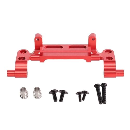 RWEQUTES Metallteile MN 1/12, MN82, MN82T, MN78, Cherokee MN168 Fernbedienungsauto Vorderer Zugstangensitz, Lenkgetriebesitzkomponenten(Rood) von RWEQUTES