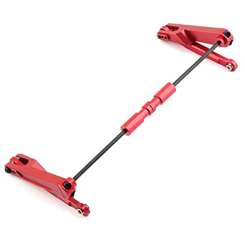 RWEQUTES RBX10 Metall-Stabilisator-Set hinten for Axial RBX10 Ryft 1/10 RC Crawler Car, Upgrade-Teile-Zubehör(Rood) von RWEQUTES