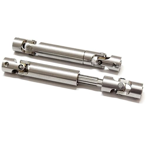 RWEQUTES RC-Car-Antriebswelle, 2 Stück Metall-Antriebsgelenkwelle CVD RC-Upgrade-Teile for SCX10 D90 90021 90028 (90 mm–115 mm) von RWEQUTES