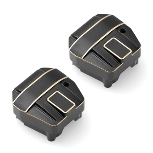 RWEQUTES SCX10 PRO Messing Achsschenkel C Nabenträger Achsrohr Link Mount Differentialabdeckung for Axial SCX10 PRO RC Auto Upgrade Teile(Differential Cover) von RWEQUTES