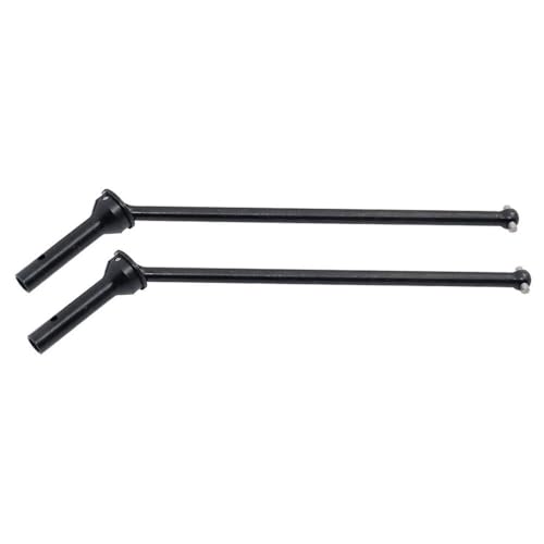 RWEQUTES Stahl Metall Vorne Hinten Antriebswelle CVD Antriebswelle for Arrma 1/8 KRATON Outcast Notorious RC Auto Upgrade Teile Zubehör(Front Black) von RWEQUTES