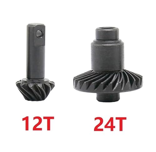 RWEQUTES Stahllegierung Overdrive Helical Axle Gear Set 24T 22T 12T for TRX4M TRX4-M 1/18 RC Crawler Car Upgrade-Teile(Stock Gear) von RWEQUTES