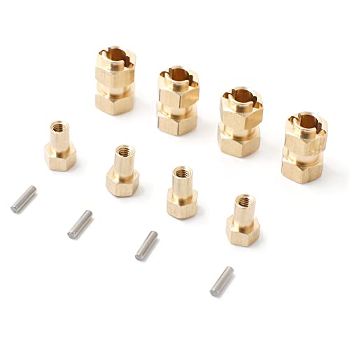 RWEQUTES TRX4M Messing Extended Wheel Hex Hub Adapter 9750 for TRX4M TRX-4M 1/18 RC Crawler Car Upgrade Teile Zubehör RWEQUTES TRX4M Messing Extended Wheel Hex Hub Adapter 9750 for TRX4M TRX-4M 1/18 RC Crawler Car Upgrade Teile Zubehör von RWEQUTES