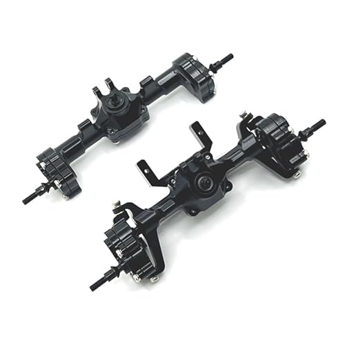 RWEQUTES Upgrade Metal Front Rear Portal Bridge Axle Differential Assembly for FMS 1/24 FCX24 Xiaoqi Crusher Chevrolet K5 RC Car Parts(Front Rear Axle3) von RWEQUTES