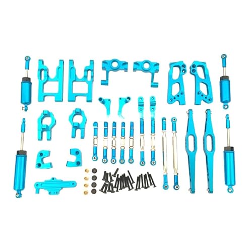 RWEQUTES Upgrade Metallteile Rc Auto Teile Set Zubehör Geeignet for Wltoys 1/12 12428 12423 12427 Rc Auto Teile FY01 02 03 Modell(Blauw) von RWEQUTES