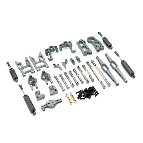 RWEQUTES Upgrade Metallteile Rc Auto Teile Set Zubehör Geeignet for Wltoys 1/12 12428 12423 12427 Rc Auto Teile FY01 02 03 Modell(Titanium Color) von RWEQUTES