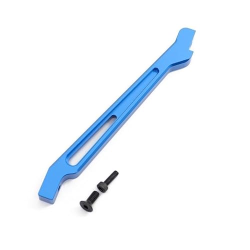 RWEQUTES Vordere und hintere Chassisstrebe aus Metall for ARRMA 1/8 6S KRATON Typhon Talion SENTON Outcast Notorious RC Car Upgrade-Teile(Blue Front) von RWEQUTES