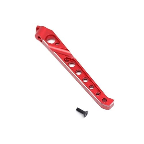 RWEQUTES Vordere und hintere Chassisstrebe aus Metall for ARRMA 1/8 6S KRATON Typhon Talion SENTON Outcast Notorious RC Car Upgrade-Teile(Red Rear Short) von RWEQUTES