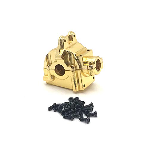 RWEQUTES WL 144010 RC Auto-Metall-Upgrade-Getriebe, langlebige Ersatzteile aus Aluminiumlegierung für Modelle im Maßstab 1/14 und 1/12 (Gold) von RWEQUTES