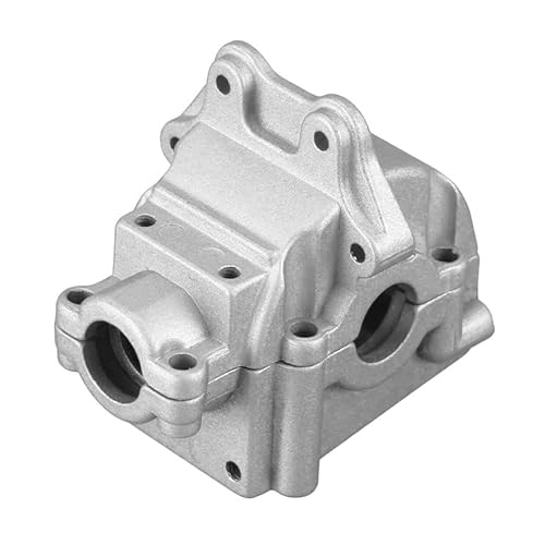 RWEQUTES WL 144010 RC Auto-Metall-Upgrade-Getriebe, langlebige Ersatzteile aus Aluminiumlegierung für Modelle im Maßstab 1/14 und 1/12 (Silber) von RWEQUTES