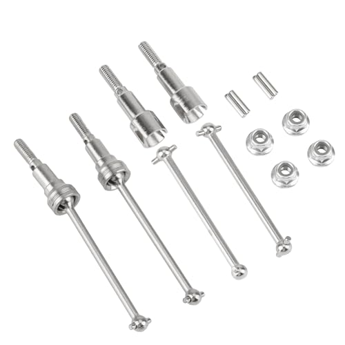 RWEQUTES for 1/16 MJX H16 16207 16208 16209 16210 Metall Vordere und Hintere Antriebswelle CVD Antriebswelle 1:16 RC Auto Upgrades Teile Zubehör von RWEQUTES