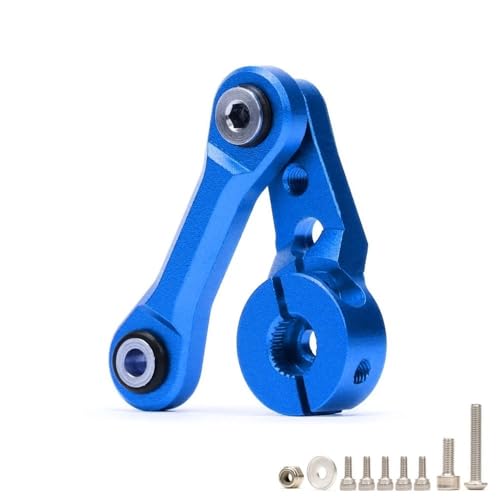 RWEQUTES for #AR340061 Aluminium Fixed Link Lenkung 25T Servo Arm for RC AR-RMA 6S 1/8 KRA-TON 1/7 MOJ-AVE(Blauw) von RWEQUTES
