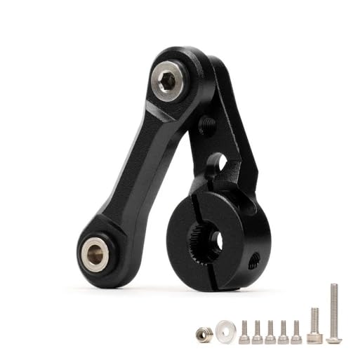 RWEQUTES for #AR340061 Aluminium Fixed Link Lenkung 25T Servo Arm for RC AR-RMA 6S 1/8 KRA-TON 1/7 MOJ-AVE(Zwart) von RWEQUTES