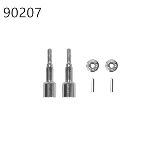 RWEQUTES for HBX HAIBOXING 901A 903A 905A Metall Vordere und Hintere Antriebswelle CVD Antriebswelle Dogbone 1/12 RC Auto Ersatzteile Upgrade Zubehör(Rear Axle Cup) von RWEQUTES