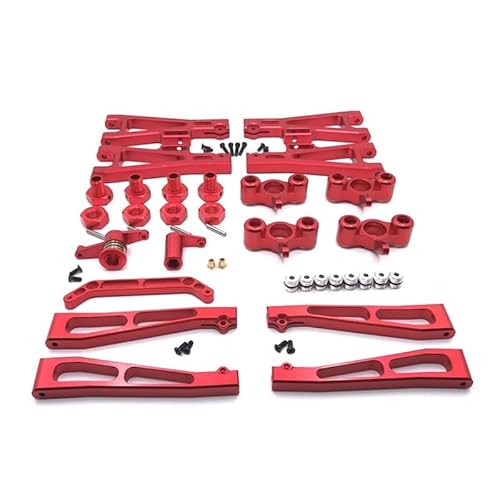 RWEQUTES for JLB 1/10 J3 RC Autoteile Metall-Upgrade- und Modifikationsteile-Kit-Zusammenfassung(Rood) von RWEQUTES