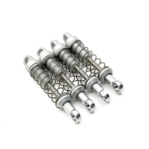 RWEQUTES for MN78 Metall Vorne Und Hinten Stoßdämpfer Dämpfer for MN78 1/12 RC Auto Upgrades Teile Zubehör(Silver) von RWEQUTES