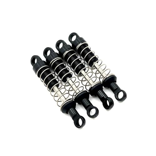 RWEQUTES for MN78 Metall Vorne Und Hinten Stoßdämpfer Dämpfer for MN78 1/12 RC Auto Upgrades Teile Zubehör(Zwart) von RWEQUTES