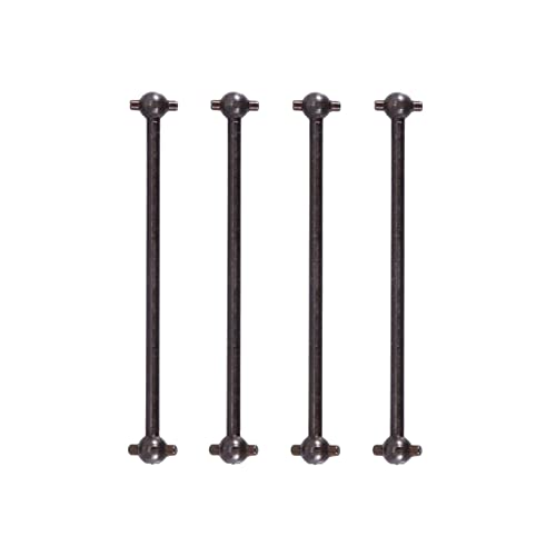 RWEQUTES for Wltoys 144001 144002 144010 124007 124016 124017 124018 124019 4pc Metall Antriebswelle Dogbone CVD Antriebswelle RC Auto Upgrade Teile(Zwart) von RWEQUTES