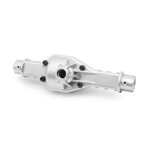 for 1/10 Tamiya CR01 Vorder- und Hinterachsgehäuse Zinklegierung Upgrade-Teile, Spielzeugauto-Zubehör (1 Stück)(Silver) von RWEQUTES