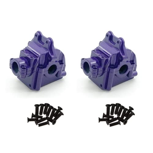 for Wltoys 144001 144002 144010 124007 124016 124017 124019 Metall Getriebe Gehäuse Getriebe Shell Differential Fall Upgrade Teile(Purple 2pcs) von RWEQUTES