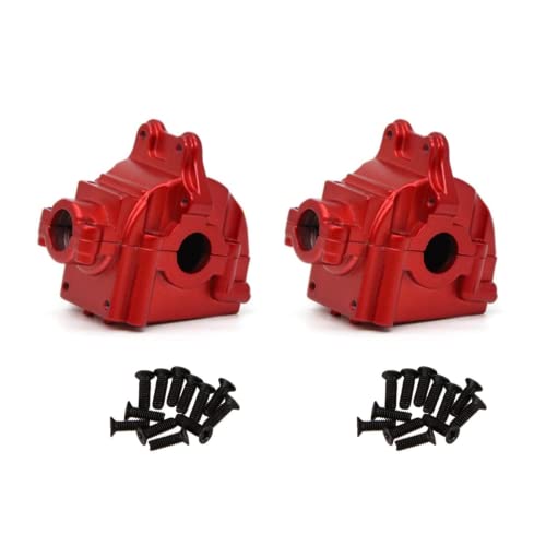 for Wltoys 144001 144002 144010 124007 124016 124017 124019 Metall Getriebe Gehäuse Getriebe Shell Differential Fall Upgrade Teile(Red 2pcs) von RWEQUTES