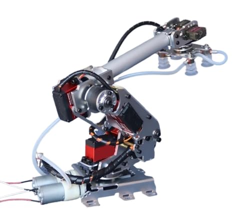 RWRAPS Roboterarm Günstiger 7-DOF-Manipulatorarm mit Luftpumpe, digitaler Servo for 6-Achsen-Roboter-Multi-DOF-Mechanik-Industrierobotermodell (Size : Arm with servo) von RWRAPS