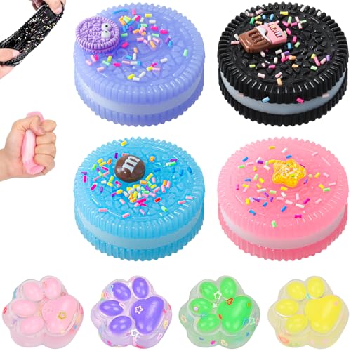 8 Stück Biscuit Stress Relief Toy und Squishy Spielzeug Mini Katzenpfoten Soft Squeeze Biscuit Toys für Kinder und Erwachsene, Squeeze Toy Stressball Geschenke für Mitgebsel Kindergeburtstag 8 Stück Biscuit Stress Relief Toy und Squishy Spielzeug Mini Katzenpfoten Soft Squeeze Biscuit Toys für Kinder und Erwachsene, Squeeze Toy Stressball Geschenke für Mitgebsel Kindergeburtstag von RWSRW