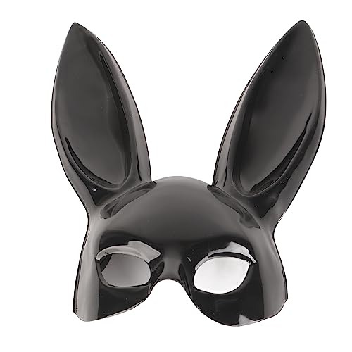 RWUDV Maskerade-Kaninchenmaske, Halloween-Hasenmaske, Halbe Gesichtsmaske für Cosplay, Halloween, Ostern, Kostüm, Requisiten, Zubehör von RWUDV