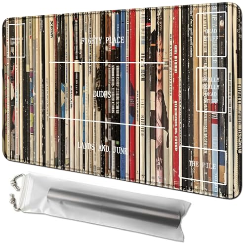 RWUTYTIUL Bücherkarten-Spielmatte, 61 x 35,6 cm, mit Tube-Tasche, Kartenspiel-Spielmatte mit Zonen, Commander-Deckbrett, MTG, RPG, CCG, TCG, Kartenspiel, Schreibtischmatten für Anfänger RWUTYTIUL Bücherkarten-Spielmatte, 61 x 35,6 cm, mit Tube-Tasche, Kartenspiel-Spielmatte mit Zonen, Commander-Deckbrett, MTG, RPG, CCG, TCG, Kartenspiel, Schreibtischmatten für Anfänger von RWUTYTIUL