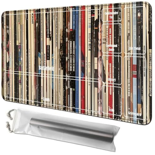 RWUTYTIUL Bücherkarten-Spielmatte, 61 x 35,6 cm, mit Tube-Tasche, Kartenspiel-Spielmatte mit Zonen, Commander-Deckbrett, MTG, RPG, CCG, TCG, Kartenspiel, Schreibtischmatten für Anfänger RWUTYTIUL Bücherkarten-Spielmatte, 61 x 35,6 cm, mit Tube-Tasche, Kartenspiel-Spielmatte mit Zonen, Commander-Deckbrett, MTG, RPG, CCG, TCG, Kartenspiel, Schreibtischmatten für Anfänger von RWUTYTIUL