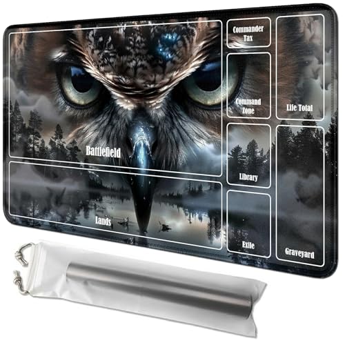 RWUTYTIUL Eagle Mountains Karten-Spielmatte, 61 x 35,6 cm, mit Playmat-Tube-Tasche, Kartenspiel, Spielmatte mit Zonen, Kommandantendeckbrett, MTG, RPG, CCG, TCG, Kartenspiel, Schreibtischmatten für RWUTYTIUL Eagle Mountains Karten-Spielmatte, 61 x 35,6 cm, mit Playmat-Tube-Tasche, Kartenspiel, Spielmatte mit Zonen, Kommandantendeckbrett, MTG, RPG, CCG, TCG, Kartenspiel, Schreibtischmatten für von RWUTYTIUL