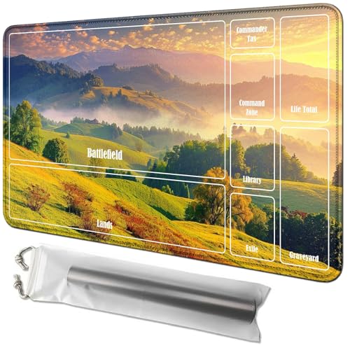 RWUTYTIUL Forest Card Playmat 61 x 35,6 cm mit Playmat Tube Bag, Kartenspiel, Spielmatte mit Zonen, Commander-Deckbrett, MTG, RPG, CCG, TCG, Kartenspiel, Schreibtischmatten für Anfänger RWUTYTIUL Forest Card Playmat 61 x 35,6 cm mit Playmat Tube Bag, Kartenspiel, Spielmatte mit Zonen, Commander-Deckbrett, MTG, RPG, CCG, TCG, Kartenspiel, Schreibtischmatten für Anfänger von RWUTYTIUL
