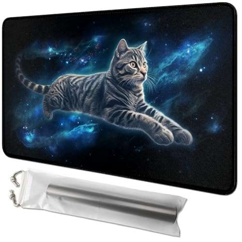 RWUTYTIUL Kartenspielmatte 61 x 35,6 cm mit Playmat-Tube-Tasche, Kartenspiel-Spielmatte mit genähtem Commander-Deckbrett, MTG, RPG, CCG, TCG, Kartenspiel, Schreibtischmatten für Anfänger, Galaktische RWUTYTIUL Kartenspielmatte 61 x 35,6 cm mit Playmat-Tube-Tasche, Kartenspiel-Spielmatte mit genähtem Commander-Deckbrett, MTG, RPG, CCG, TCG, Kartenspiel, Schreibtischmatten für Anfänger, Galaktische von RWUTYTIUL