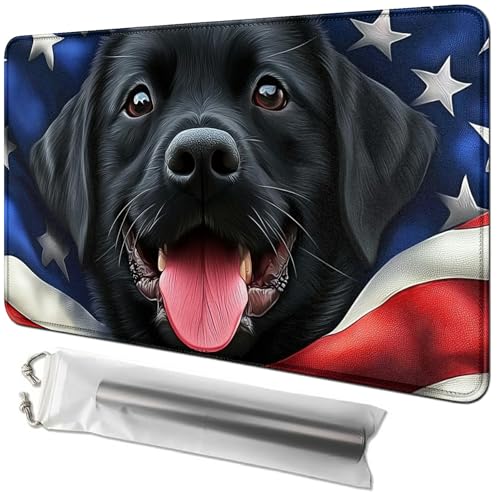 RWUTYTIUL Kartenspielmatte 61 x 35,6 cm mit Playmat-Tube-Tasche, Kartenspiel-Spielmatte mit genähtem Commander-Deckbrett, MTG, RPG, CCG, TCG, Kartenspiel, Schreibtischmatten für Anfänger, Flaggenwelpe RWUTYTIUL Kartenspielmatte 61 x 35,6 cm mit Playmat-Tube-Tasche, Kartenspiel-Spielmatte mit genähtem Commander-Deckbrett, MTG, RPG, CCG, TCG, Kartenspiel, Schreibtischmatten für Anfänger, Flaggenwelpe von RWUTYTIUL