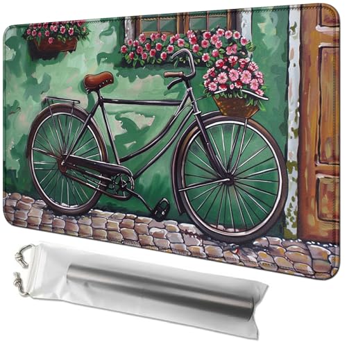 RWUTYTIUL Kartenspielmatte 61 x 35,6 cm mit Playmat-Tube-Tasche, Kartenspiel-Spielmatte mit genähtem Commander-Deckbrett, MTG, RPG, CCG, TCG, Kartenspiel, Schreibtischmatten für Anfänger, Fahrrad RWUTYTIUL Kartenspielmatte 61 x 35,6 cm mit Playmat-Tube-Tasche, Kartenspiel-Spielmatte mit genähtem Commander-Deckbrett, MTG, RPG, CCG, TCG, Kartenspiel, Schreibtischmatten für Anfänger, Fahrrad von RWUTYTIUL