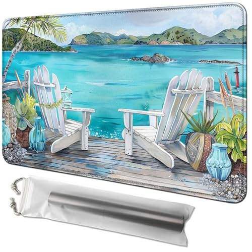 RWUTYTIUL Kartenspielmatte 61 x 35,6 cm mit Playmat-Tube-Tasche, Kartenspiel-Spielmatte mit genähtem Commander-Deckbrett, MTG, RPG, CCG, TCG, Kartenspiel, Schreibtischmatten für Anfänger, RWUTYTIUL Kartenspielmatte 61 x 35,6 cm mit Playmat-Tube-Tasche, Kartenspiel-Spielmatte mit genähtem Commander-Deckbrett, MTG, RPG, CCG, TCG, Kartenspiel, Schreibtischmatten für Anfänger, von RWUTYTIUL