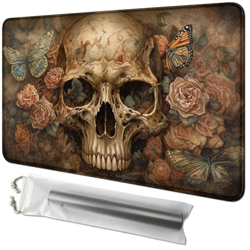 RWUTYTIUL Kartenspielmatte 61 x 35,6 cm mit Playmat-Tube-Tasche, Kartenspiel-Spielmatte mit genähtem Commander-Deckbrett, MTG, RPG, CCG, TCG, Kartenspiel, Schreibtischmatten für Anfänger, RWUTYTIUL Kartenspielmatte 61 x 35,6 cm mit Playmat-Tube-Tasche, Kartenspiel-Spielmatte mit genähtem Commander-Deckbrett, MTG, RPG, CCG, TCG, Kartenspiel, Schreibtischmatten für Anfänger, von RWUTYTIUL