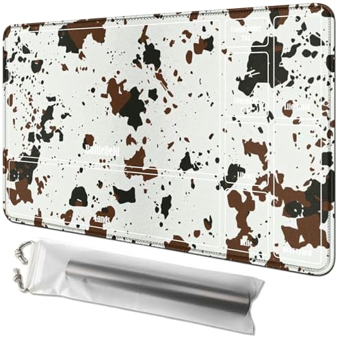 RWUTYTIUL Leopard Card Playmat 61 x 35,6 cm mit Playmat Tube Bag, Kartenspiel, Spielmatte mit Zonen, Commander-Deckbrett, MTG, RPG, CCG, TCG, Kartenspiel, Schreibtischmatten für Anfänger RWUTYTIUL Leopard Card Playmat 61 x 35,6 cm mit Playmat Tube Bag, Kartenspiel, Spielmatte mit Zonen, Commander-Deckbrett, MTG, RPG, CCG, TCG, Kartenspiel, Schreibtischmatten für Anfänger von RWUTYTIUL