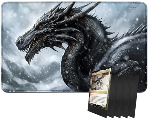 RWUTYTIUL MTG-Kartenspielmatte und 100 Kartenhüllen, 61 x 35,6 cm TCG-Spielmatte, genähte Spielmatte für Commander Board RPG CCG Game Magic The Gathering, Spielmatte, Iceberg RWUTYTIUL MTG-Kartenspielmatte und 100 Kartenhüllen, 61 x 35,6 cm TCG-Spielmatte, genähte Spielmatte für Commander Board RPG CCG Game Magic The Gathering, Spielmatte, Iceberg von RWUTYTIUL
