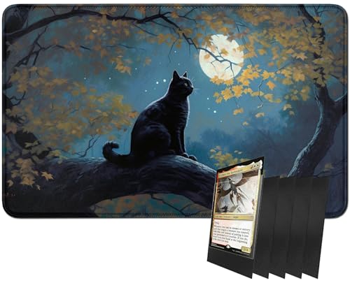 RWUTYTIUL MTG Kartenspielmatte und 100 Kartenhüllen, 61 x 35,6 cm TCG Spielmatte, genähte Spielmatte für Commander Board RPG CCG Game Magic The Gathering, Spielmatte, Motiv: RWUTYTIUL MTG Kartenspielmatte und 100 Kartenhüllen, 61 x 35,6 cm TCG Spielmatte, genähte Spielmatte für Commander Board RPG CCG Game Magic The Gathering, Spielmatte, Motiv: von RWUTYTIUL