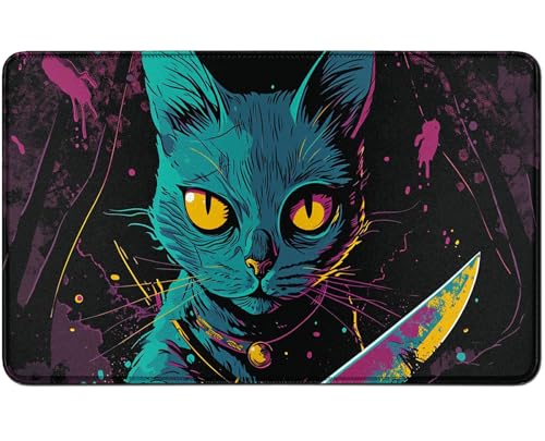 RWUTYTIUL MTG TCG Spielmatte für Computer (61 x 35 cm) – Genähte Spielmatte für Armaturenbrett, RPG, CCG, Magic The Gathering Spiel von RWUTYTIUL