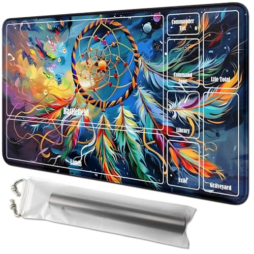 RWUTYTIUL Pave Dream Netzkarten-Spielmatte, 61 x 35,6 cm, mit Playmat-Röhrentasche, Kartenspiel, Spielmatte mit Zonen, Kommandantendeckbrett, MTG, RPG, CCG, TCG, Kartenspiel, Schreibtischmatten für RWUTYTIUL Pave Dream Netzkarten-Spielmatte, 61 x 35,6 cm, mit Playmat-Röhrentasche, Kartenspiel, Spielmatte mit Zonen, Kommandantendeckbrett, MTG, RPG, CCG, TCG, Kartenspiel, Schreibtischmatten für von RWUTYTIUL