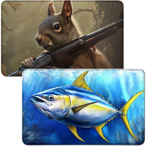 RWUTYTIUL Playmat für Blue Goldfish MTG-Karte, Spielmatte und Eichhörnchen, 2-teiliges Set, 61 x 35,6 cm, genähte Spielmatte für Commander-Board, TCG, RPG, CCG, Spielmatte für Kartenspiel RWUTYTIUL Playmat für Blue Goldfish MTG-Karte, Spielmatte und Eichhörnchen, 2-teiliges Set, 61 x 35,6 cm, genähte Spielmatte für Commander-Board, TCG, RPG, CCG, Spielmatte für Kartenspiel von RWUTYTIUL