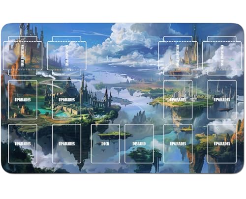 RWUTYTIUL Playmat für Magic The Gathering Zubehör, 61 x 35,6 cm, genähte Spielmatte für Commander-Board MTG RPG CCG TCG Kartenspiel, Schreibtischunterlagen, Dorf RWUTYTIUL Playmat für Magic The Gathering Zubehör, 61 x 35,6 cm, genähte Spielmatte für Commander-Board MTG RPG CCG TCG Kartenspiel, Schreibtischunterlagen, Dorf von RWUTYTIUL