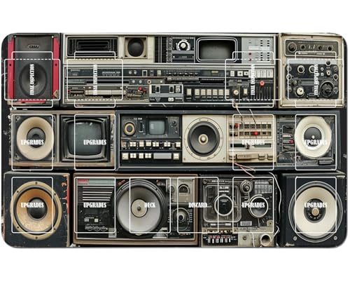 RWUTYTIUL Playmat für Magic The Gathering Zubehör, 61 x 35 cm, genähte Spielmatte für Commander-Board, MTG, RPG, CCG, TCG, Kartenspiel, Schreibtischunterlagen, Vintage-Bänder RWUTYTIUL Playmat für Magic The Gathering Zubehör, 61 x 35 cm, genähte Spielmatte für Commander-Board, MTG, RPG, CCG, TCG, Kartenspiel, Schreibtischunterlagen, Vintage-Bänder von RWUTYTIUL