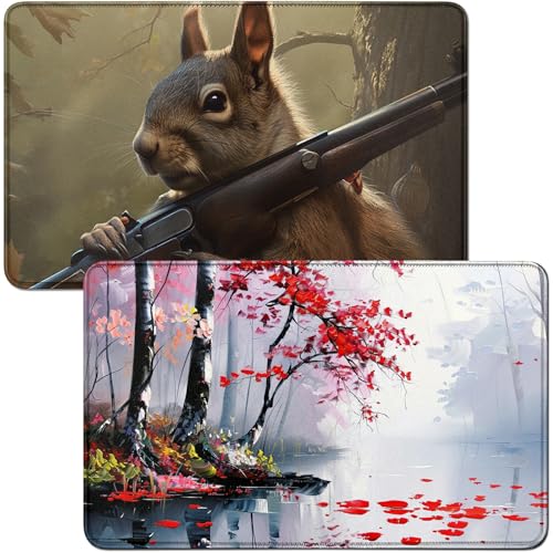 RWUTYTIUL Playmat für Maple Tree MTG-Karte, Spielmatte und Eichhörnchen, 2-teiliges Set, 61 x 35,6 cm, genähte Spielmatte für Commander-Board, TCG, RPG, CCG, Spielmatte für Kartenspiel, Spielzubehör RWUTYTIUL Playmat für Maple Tree MTG-Karte, Spielmatte und Eichhörnchen, 2-teiliges Set, 61 x 35,6 cm, genähte Spielmatte für Commander-Board, TCG, RPG, CCG, Spielmatte für Kartenspiel, Spielzubehör von RWUTYTIUL