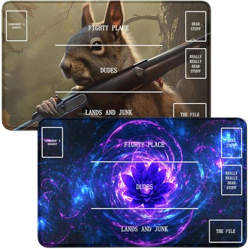 RWUTYTIUL Playmat für Purple Snowdrops MTG-Karte, Spielmatte und Eichhörnchen, 2-teiliges Set, 61 x 35,6 cm, genähte Spielmatte für Commander-Board, TCG, RPG, CCG, Spielmatte für Kartenspiel RWUTYTIUL Playmat für Purple Snowdrops MTG-Karte, Spielmatte und Eichhörnchen, 2-teiliges Set, 61 x 35,6 cm, genähte Spielmatte für Commander-Board, TCG, RPG, CCG, Spielmatte für Kartenspiel von RWUTYTIUL