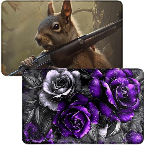 RWUTYTIUL Playmat & Eichhörnchen, Spielmatte und Eichhörnchen, 2-teiliges Set, 61 x 35,6 cm, genähte Spielmatte für Commander-Board, TCG, RPG, CCG, Spielmatte für Kartenspiel, Spielzubehör RWUTYTIUL Playmat & Eichhörnchen, Spielmatte und Eichhörnchen, 2-teiliges Set, 61 x 35,6 cm, genähte Spielmatte für Commander-Board, TCG, RPG, CCG, Spielmatte für Kartenspiel, Spielzubehör von RWUTYTIUL
