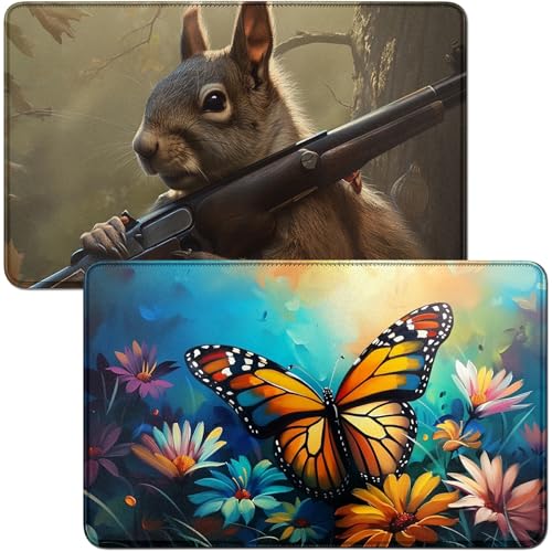 RWUTYTIUL Spielmatte für MTG-Karte, Spielmatte und Eichhörnchen, 2-teiliges Set, 61 x 35,6 cm, genähte Spielmatte für Commander-Board, TCG, RPG, CCG, Spielmatte für Kartenspiel, Spielzubehör RWUTYTIUL Spielmatte für MTG-Karte, Spielmatte und Eichhörnchen, 2-teiliges Set, 61 x 35,6 cm, genähte Spielmatte für Commander-Board, TCG, RPG, CCG, Spielmatte für Kartenspiel, Spielzubehör von RWUTYTIUL