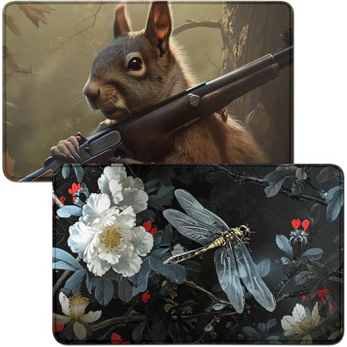 RWUTYTIUL Spielmatte für MTG-Karte, Spielmatte und Eichhörnchen, 2-teiliges Set, 61 x 35,6 cm, genähte Spielmatte für Commander-Board, TCG, RPG, CCG, Spielmatte für Kartenspiel, Spielzubehör RWUTYTIUL Spielmatte für MTG-Karte, Spielmatte und Eichhörnchen, 2-teiliges Set, 61 x 35,6 cm, genähte Spielmatte für Commander-Board, TCG, RPG, CCG, Spielmatte für Kartenspiel, Spielzubehör von RWUTYTIUL